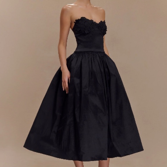 Meshki Dresses & Skirts - Meshki Black Strapless Maxi Dress